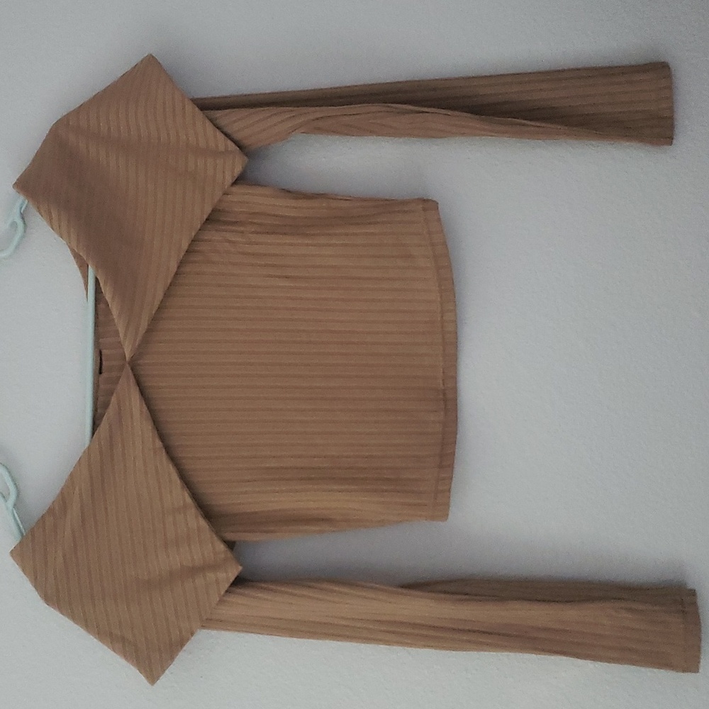 Cropped Long Sleeve Top